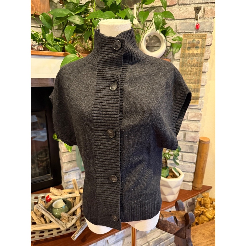 Theory Cardigan Innes Harmonize Sweater Wool | Gray | Womens Size Medium‎
